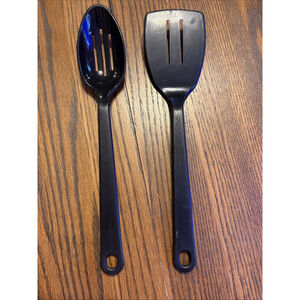 taylor made slotted spoon and spatula black